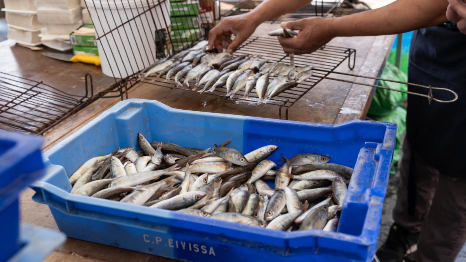 Fira des Gerret en Santa Eulària des Riu con platos de gerret, feria gastronómica y pesca artesanal local